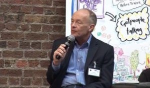 creative industries keynote speaker David Parrish speaking at Cr8net conference at creative hub in creative city London on entrepreneurship in creative business