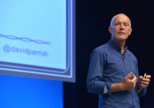 creative industries keynote speaker David Parrish at creative business conference speaking on creative marketing and communication