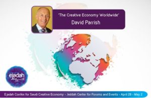David Parrish. Speaker on the Creative Economy Worldwide
