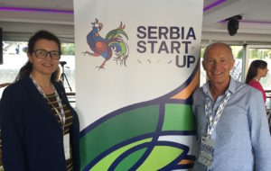 Tatjana Kalezic and David Parrish at Serbia Creative Startup Bootcamp