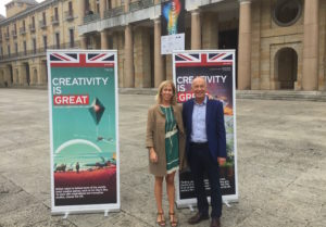 Maria Fitzpatrick and David Parrish at Asturias Creative Pole in Gijón