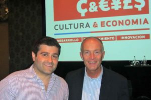 David Parrish international creative industries speaker and consultant at the Cultural Economy conference in Santiago de Chile