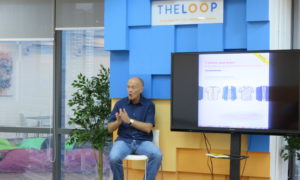 creative industries keynote speaker David Parrish speaking to startups at creative hub in Kuala Lumpur about creative and digital business growth and development